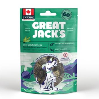 Great Jack's 無穀物海帶拌豬肝肉粒2oz（犬用）